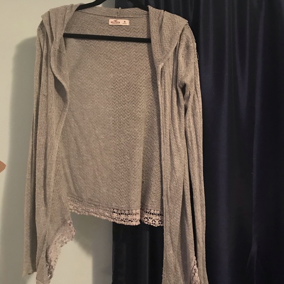 Knitted hollister grey cardigan - Picture 3 of 6